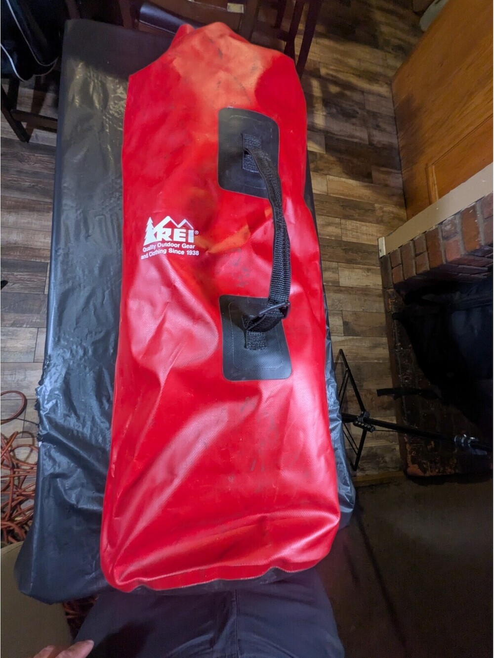 Vintage REI Rolltop Dry Bag Hiking 8îRed PVC Waterproof 80s 90s 38” X 13” [COPY]